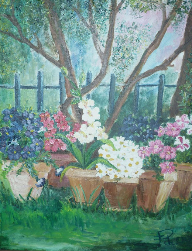 MACETAS EN JARDIN