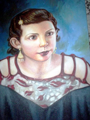 retrato abuela Oil Canvas Portrait