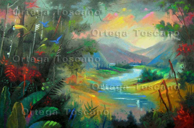 VALLE ANDINO Oil Canvas Landscaping