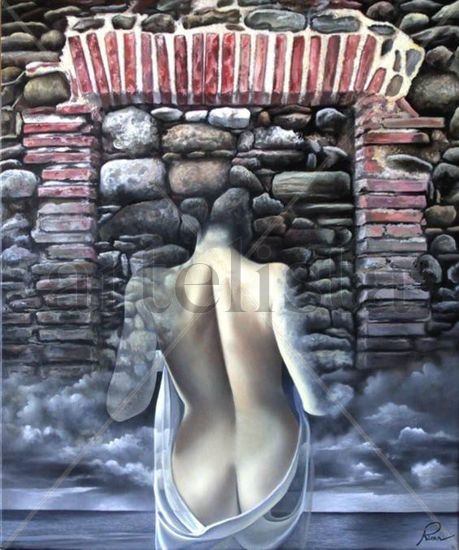 Dona inaccesible/Mujer inaccesible Oil Canvas Figure Painting