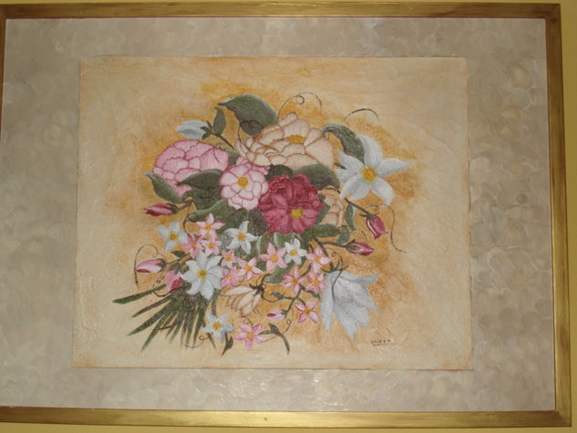 ramo de flores nupcial Acrylic Panel Floral Painting