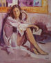 chica sentada con libro