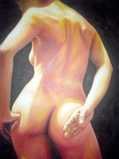 Desnudo Óleo Lienzo Desnudos