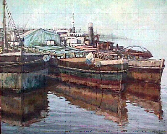 Puerto de Bs.As Oil Canvas