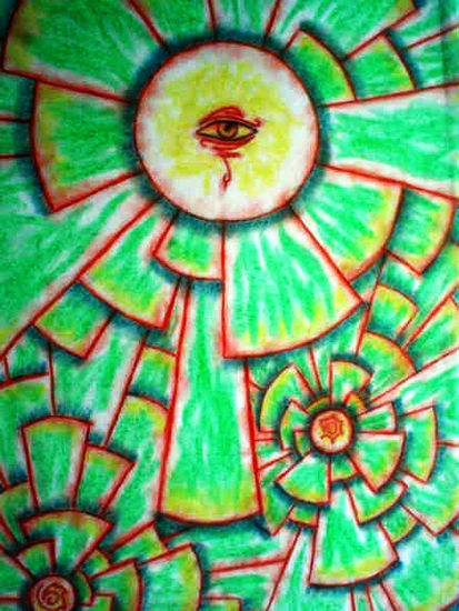 Ojo Pastel Paper Figure Painting