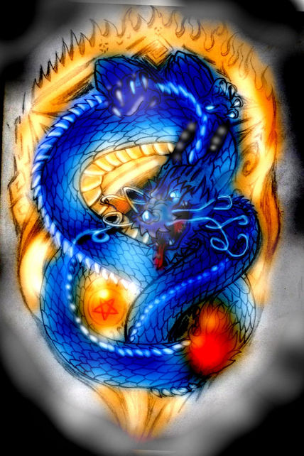 Dragon azul