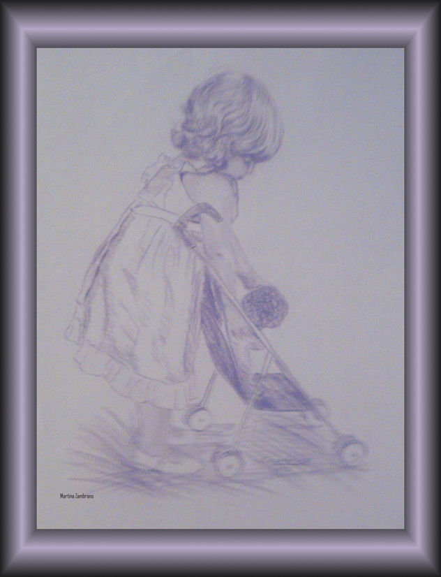 dibujo niña
