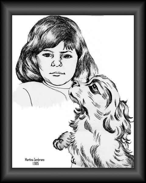 niña con mascota