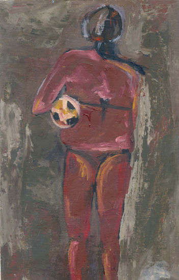 lo que fui Oil Paper Figure Painting