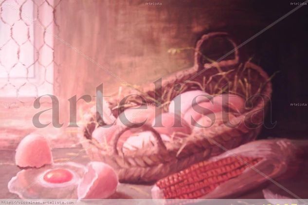 ou trencat Oil Canvas Still Life Paintings