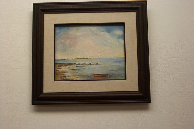 Marina  de Montevideo Oil Canvas