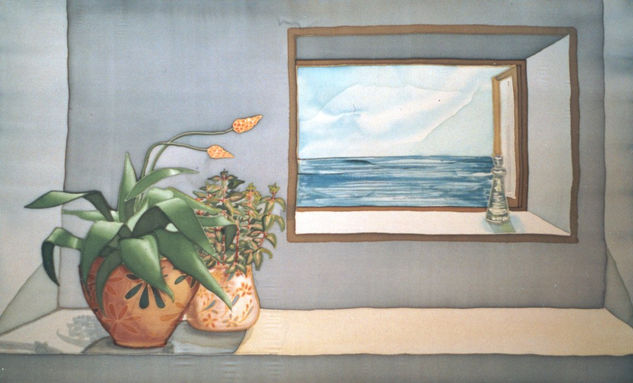 ventana al mar Others Textile Still Life Paintings