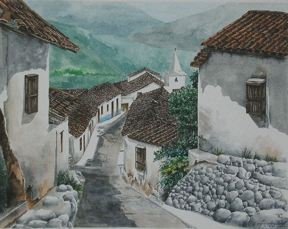 los  nevados Watercolour Panel