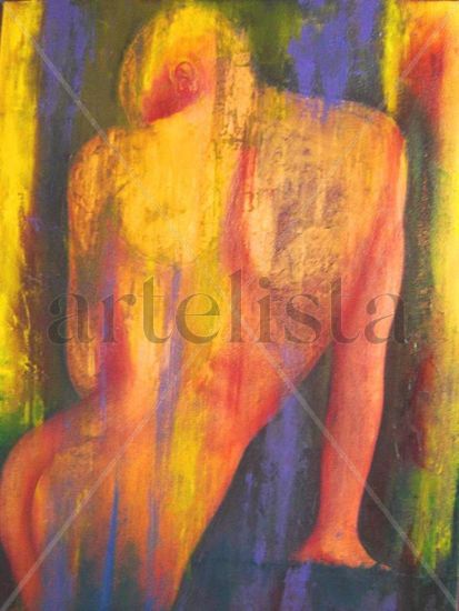 Algo de ti algo de mi Oil Canvas Nude Paintings