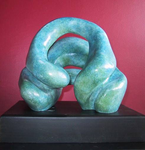 Trespiral Bronze Abstract