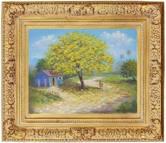 framboyan amarillo 4 Oil Canvas Landscaping