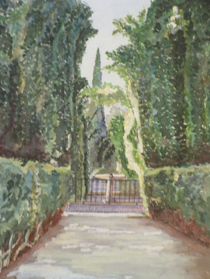 Jardines del Alcázar Watercolour Paper Landscaping