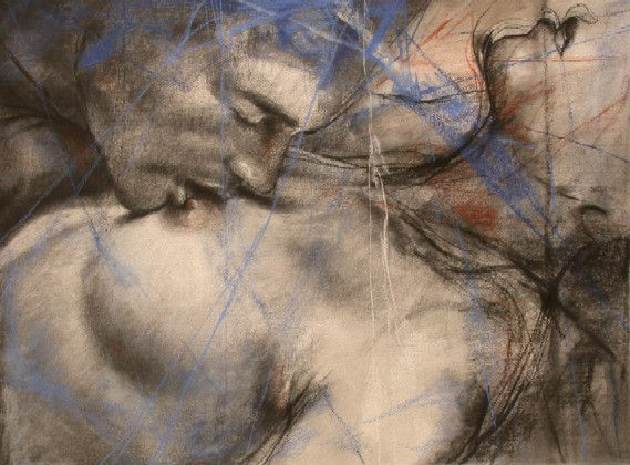 EROTICOS-DESNUDO Mixed media Paper Nude Paintings