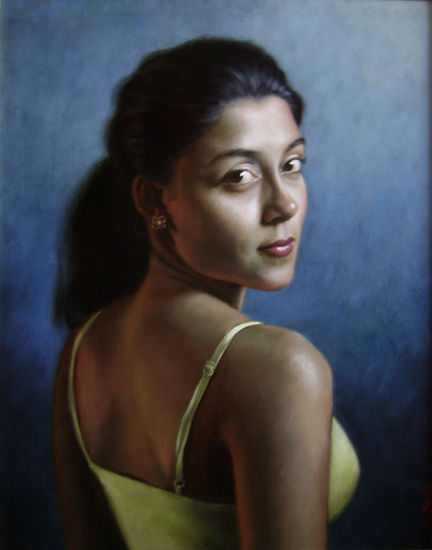 Cindy Oil Canvas Portrait