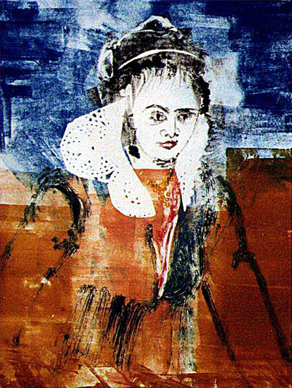 Dama de la corte Monoprint