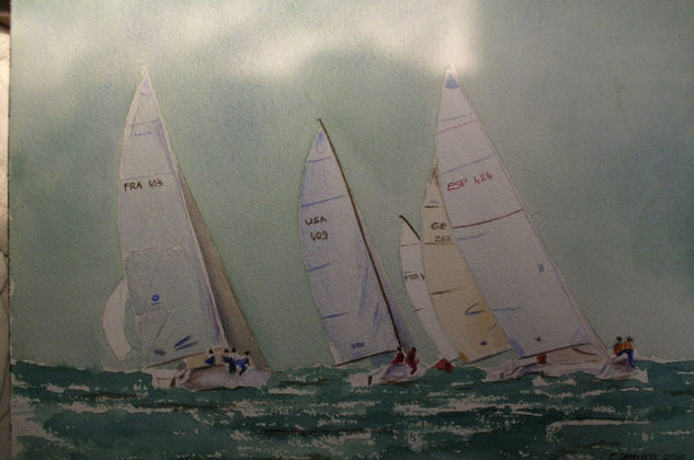 regata 10 Watercolour Paper Marine Painting