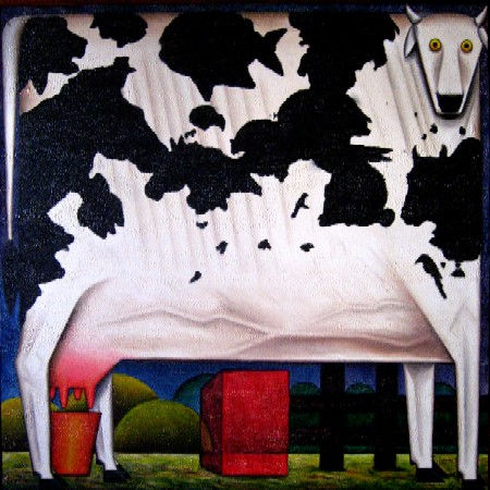 VACA-ANA Oil Canvas Animals