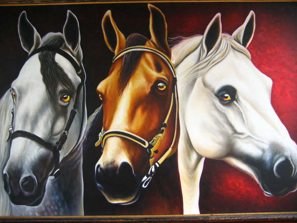 CABALLOS Oil Canvas Animals