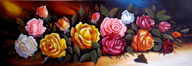 FLORES Oil Canvas Floral Painting