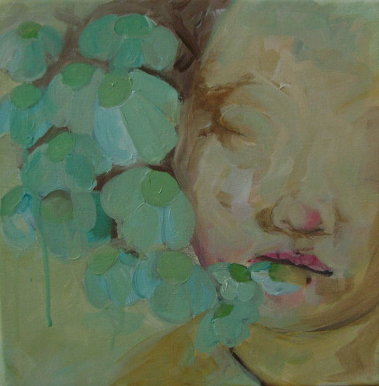 # 17 de la serie como flores Oil Canvas Portrait