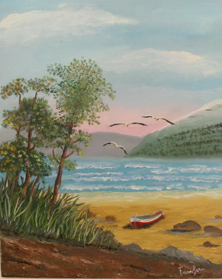 Playa Denia Oil Canvas Landscaping