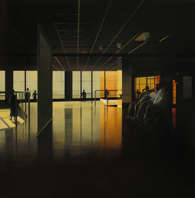 Interior con proyección