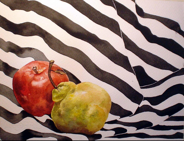 Manzana y pera Oil Canvas Landscaping