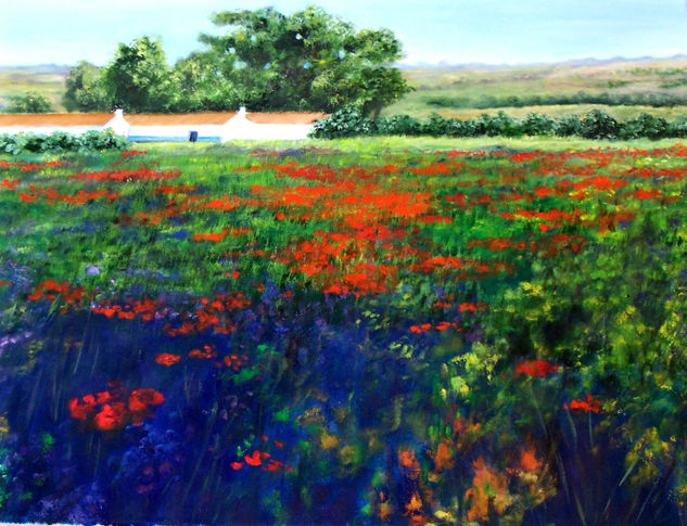 Campo andaluz Oil Canvas Landscaping