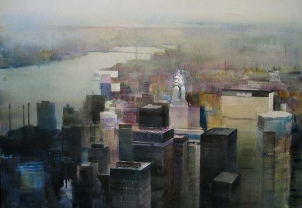 Manhattan - Acuarela - 100 X 70