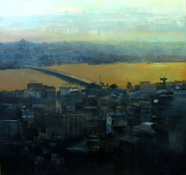 Ciutat daurada - Acrílico / Tabla - 160 X 160