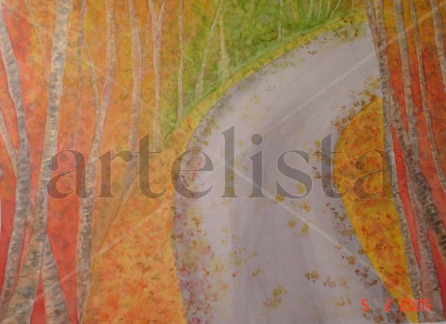 Otoñal/Autumnal Watercolour Paper Landscaping