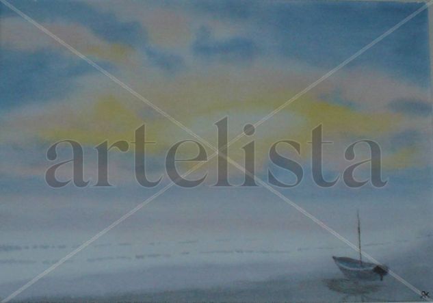 La marea/The tide Watercolour Paper Marine Painting