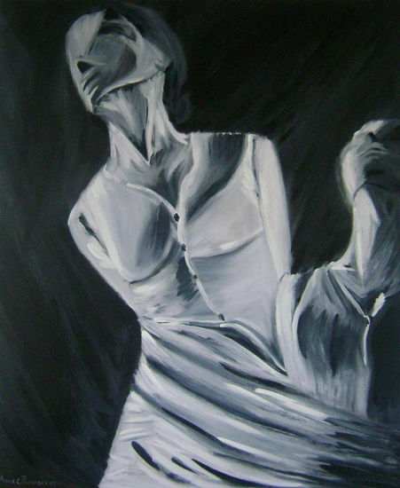 Desprendimiento Acrylic Panel Figure Painting