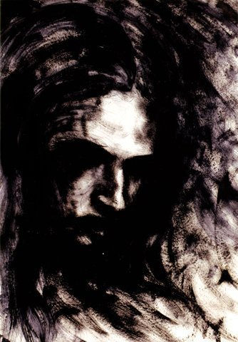 retrato en la sombra