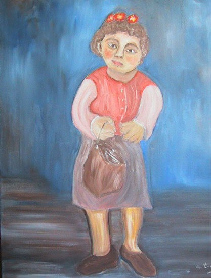 niña2 Oil Canvas Landscaping