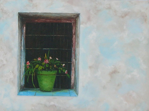 una ventana en el cielo Oil Canvas Landscaping