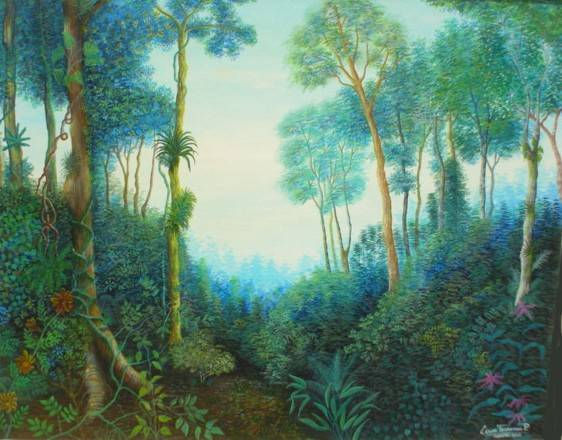 Selva Peruana 2 Watercolour Canvas