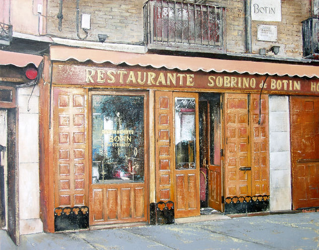 Restaurante sobrinos de Botin.Madrid Oil Canvas Landscaping