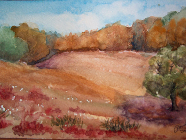 Paisaje en el monte Watercolour Paper Landscaping