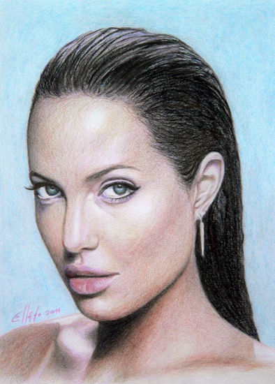 Angelina Jolie Pencil