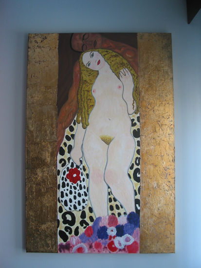 Versión "Adán y Eva" de G. Klimt 