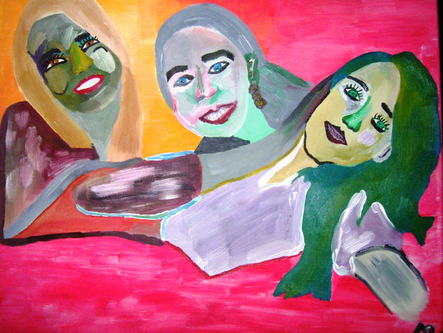 Las Tres gracias Del Siglo XXI Oil Canvas Landscaping