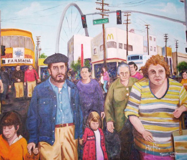 Tijuana Noble y Leal Oil Canvas Portrait