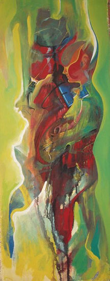 abrasado a la cultura Acrylic Canvas Figure Painting