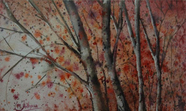 otoño IV Watercolour Paper Landscaping